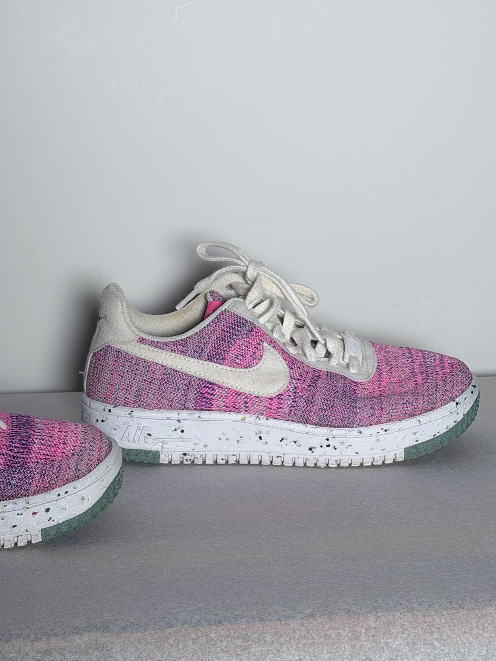 Nike - (WMNS) Nike Air Force 1 Crater Flyknit 'Fuchsia Glow' Size 7 - Picture 6 of 13